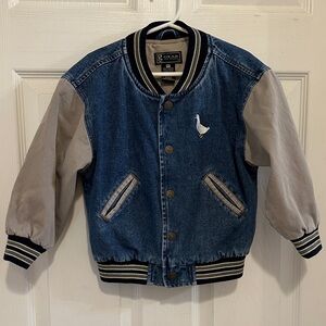 Gear For Sports Vintage Style Varsity Kids Jean Jacket